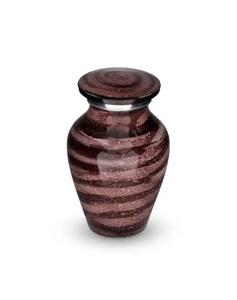 Urne artisanale en laiton doré pour cendres d'animal de compagnie Urne funéraire gravée de patte de style américain - Product Image 1