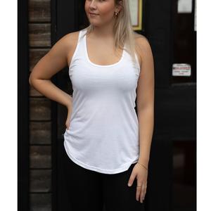 Women's Brown Spandex <b>Tank</b> <b>Top</b> Fashionable Crop <b>Top</b> with Breathable Print Decoration Short Length <b>Knitted</b> Fabric From BD - Product Image 6