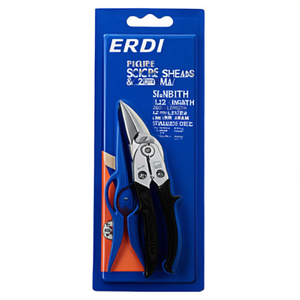 กรรไกรตัดรูปทรง ERDI รุ่น D27 สำหรับคนถนัดขวา ความยาว 260 มม. ใบมีดเหล็ก 1.2 มม. ตัดเหล็กสแตนเลสได้หนาสูงสุด 1 มม. - Product Image 3