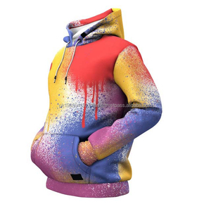 Sudaderas con Capucha Transpirables para Hombre, Invierno, Pakistán, Lisas, Teñidas, de Secado Rápido, Cómodas, con Estampado por Transferencia de Calor - Product Image 2