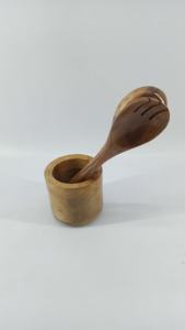 Cuillère de service et de cuisson en bois de haute qualité accessoires de cuisine écologiques cuillère à mélanger - Product Image 6