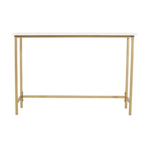 Mesa de sofá consola, mesas de pasillo industriales para entrada, pasillo, sala de estar, dormitorio, marco de metal con acabado de madera marrón rústico - Product Image 4