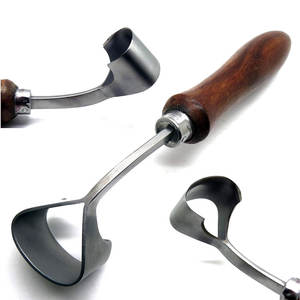 Nouveauté couteau à sabot coupe tranchante manche en bois lames à double tranchant outils de maréchal-ferrant standard Instruments vétérinaires - Product Image 3