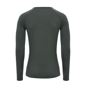 <b>Mens</b> Fitness Wear Jogging Compression <b>Base</b> <b>Layer</b> Top Long Sleeve T Shirt Spandex/Cotton 200g Sports Gear Gym Workout - Product Image 6