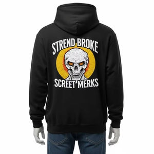 Sweat-shirt à capuche en molleton imprimé à l'écran, coton et polyester, chaud, décontracté, streetwear, pour homme et femme, à porter au quotidien - Product Image 4