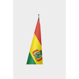 Drapeau d'intérieur officiel de la Bolivie imprimé numériquement en nylon, polyester, vinyle, soie, aluminium pour l'assurance automobile, l'éducation et les agences de voyage - Product Image 3