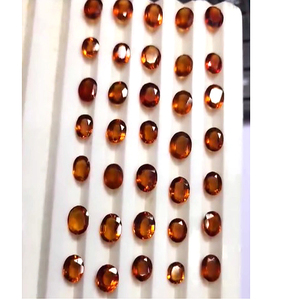 79 pièces de grenat hessonite naturel 6-8mm coupe ovale 99 Cts Lot Iroc ventes pierre précieuse en vrac hessonite de haute qualité pour bijoux - Product Image 1