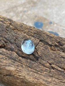 Piedra de cabujones de forma ovalada de Aguamarina de Color superior Natural increíble con piedras preciosas sueltas de buen brillo para hacer joyas de 1,83 quilates - Product Image 4