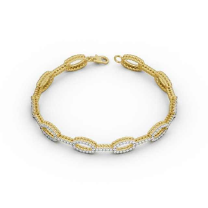 Pulsera de Cadena con Eslabones Redondos y Diamantes Cultivados en Laboratorio, Joyería de Moda Original, Pulsera de Diamantes de Alta Calidad para Mujer - Product Image 6