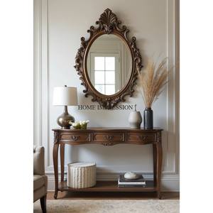 Miroir de sol en métal moderne, décoration murale écologique faite à la main avec taille personnalisable pour la maison et la chambre à coucher - Product Image 2