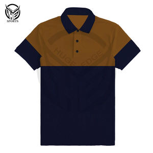 Polo de manga de camisa transpirable con logotipo personalizado de alta calidad, polos holgados estampados de talla grande para hombre - Product Image 4