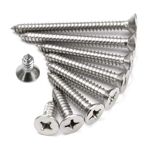 Tornillo Autorroscante de Cabeza Plana Avellanada de Acero Inoxidable SUS 201 304 DIN 7982 M4 M4.2 M5 M6 para Tablero de Madera - Product Image 1