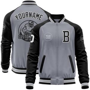Vente en gros dans l'industrie directe de blouson décontracté d'hiver personnalisé blanc rose veste à glissière Varsity Letterman - Product Image 2