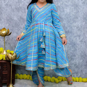 ชุดเดรส dhoti salwar สำหรับเด็กผู้หญิงชุดเดรสแบบอินเดียชุดเดรสแบบดีไซเนอร์สำหรับงานปาร์ตี้ - Product Image 1