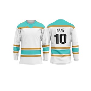 Maillot de hockey sur glace en polyester de haute qualité conception libre impression par sublimation logo uniforme de hockey sur glace personnalisé - Product Image 4