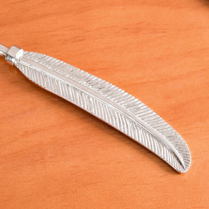 Qualité supérieure et design d'aspect moderne Ensemble de cuillères à poignée en forme de plume en acier inoxydable et métal fait à la main - Product Image 4