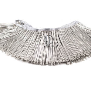 Custom Made Bullion Wire <b>Trimming</b> Tassel <b>Fringe</b> for Flag Decorative - Product Image 2