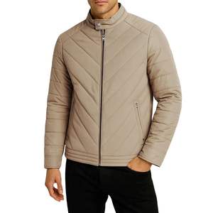 Chaqueta Acolchada para Hombre, Color Marrón, con Logotipo Personalizado, Chaqueta de Invierno Acolchada, Ropa de Abrigo Cálida, Chaqueta Ligera de Calle para Hombre - Product Image 3