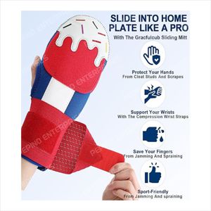 2025 BEST SELLING SLIDING <b>MITTS</b> MADE IN NEOPRENE AND ELASTIC FOR <b>BASEBALL</b> ANS SOFTBALL TRAINING EQUIPMENT PROTECT THE HAND - Product Image 6