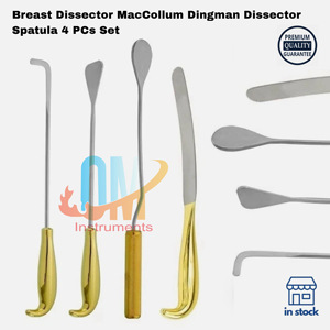 Spatule à dissecteur mammaire MacCollum Dingman Lot de 4 instruments chirurgicaux en acier inoxydable | OldMed Instruments - Product Image 2