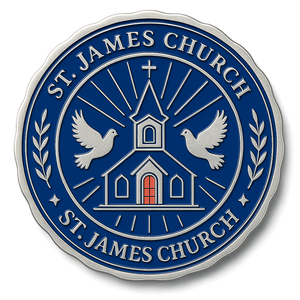 Monedas Personalizadas Baratas de Aleación de Zinc Fundidas a Presión con Esmalte Suave, Monedas Religiosas Católicas de Desafío para Bodas - Product Image 2