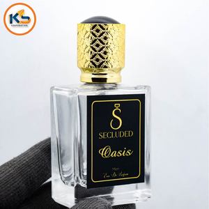 Autocollants personnalisés durables en métal 3D avec texte en relief, imperméables, mats, à forte adhérence pour l'emballage de parfums |   Feuille d'or de luxe - Product Image 2