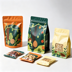 Bolsa Doypack Reutilizable de Grado Alimenticio para Snacks, Frutos Secos y Nueces, con Ventana Transparente, Venta al Por Mayor de Fábrica, ODM OEM - Product Image 1