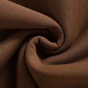 Marron couleur unie bonne qualité avec le meilleur prix femmes vêtements d'extérieur Double face coton col rond goutte épaule pull sweat - Product Image 3