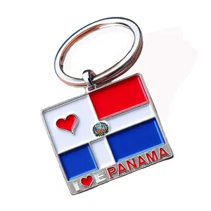 סיטונאי לוגו מותאם אישית נסיעות gifts3d מתכת דגל פנאמה