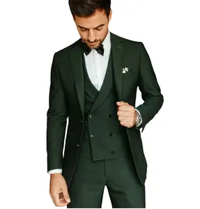 Wholesale men sexy business suits Plain Classic Suits In three Pcs manufacturer men s wedding suit good quality