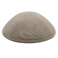 Kippa de Algodón Puro de Color Sólido con Bordado Personalizado 2026, Gorro Judío con Cuello Redondo Estampado a la Moda, Nuevo Estilo Étnico