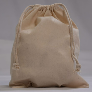 Bolsa con cordón de algodón 100% ecológica elegante de alta calidad bolsa de polvo reutilizable suave Impresión de logotipo personalizado almacenamiento portátil a granel - Product Image 4
