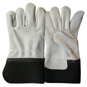 Gants de travail en cuir durables de 8 mil d'épaisseur, gants de sécurité à paume unique pour les travaux en extérieur et les travaux lourds, très résistants - Product Image 1