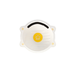 Masque facial rigide FFP1 avec valve (10 unités) emballé individuellement - Product Image 3
