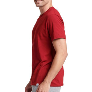 T-shirt vierge en gros personnalisé 100% coton t-shirt impression logo pour hommes t-shirts unis imprimé couleur rouge t-shirt - Product Image 4