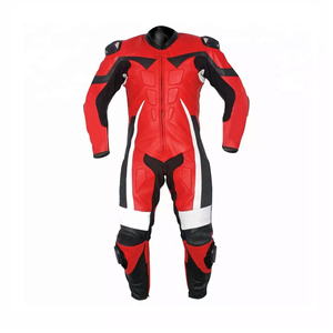 Men Windproof One-Piece Leather Motorbike Suit Comfortable OEM Service Anti-Fall Wear-Resistant Sportswear - Product Image 5