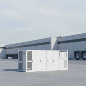 Système d'énergie solaire hybride 20 pieds 3,7 MWh 5 MWh LiFePO4 150Ah ESS avec refroidissement liquide IP55 FM200 C5 1500 V 52 T clé en main EPC - Product Image 1