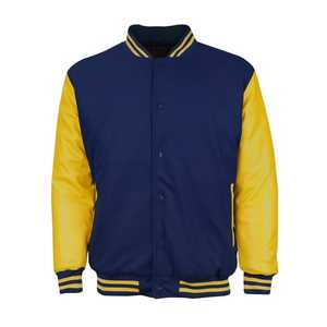 Classic Snap Button Vintage Baseball Letterman Varsity Jacket para hombre - Product Image 6