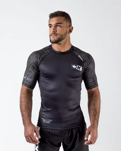 2023 Latest Short Sleeve Men's Rash Guards Custom Colors with Protection Printed Technique for Running Clothes - Product Image 6