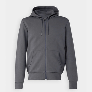 Wholesale Men's Hoodie Full <b>Zip</b> Heavy Cotton Jacket with Pocket Custom Winter Wear Men's Hoodies Manufacturer - Product Image 3