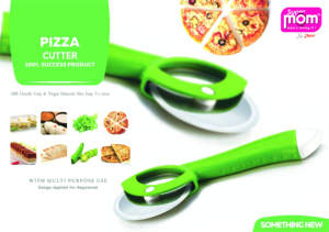 Roulette à pizza multi-usage Anax en acier inoxydable avec poignée ergonomique en plastique ABS – Coupe-pizza rotatif tranchant - Product Image 4
