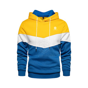 Sudaderas con Capucha para Hombre, Diseño Personalizado, Tejido Liso de Poliéster/Algodón, Servicio OEM, Patrón Sólido, Forro Polar, Gran Venta - Product Image 1