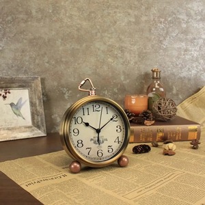 H.M.A Handicrafts Nautical Brass Analog Antique Wheel Wall <b>Clock</b> Vintage Maritime Quartz Timepiece Wedding Home Office Cabin - Product Image 3