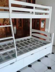 Lit superposé Lit simple pour enfant Mobilier enfant Tiroirs de lit - Product Image 4