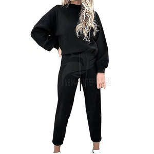 ชุดเซ็ตเสื้อผ้าฟลีซผู้หญิงคุณภาพสูงแบบสั่งทำพิเศษ น้ำหนักเบา 2 ชิ้น ผ้าฝ้าย 100% ระบายอากาศได้ดี แห้งเร็ว เหมาะสำหรับออกกำลังกายในฤดูหนาว - Product Image 1