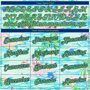 Camiseta de manga corta con estampado de árbol de playa Hawaiano Unisex personalizada de fábrica, camisa de verano de media manga con cuello redondo de algodón polivinílico de secado rápido - Product Image 3