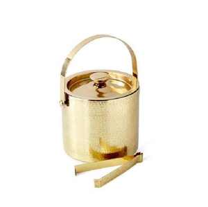 Cubo de hielo de metal de calidad superior de acero inoxidable con mango, elegante, duradero y perfecto para fiestas y uso en el bar del hogar - Product Image 4