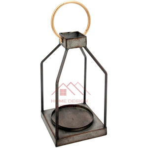 Decoración de Ramadán, Arreglos de Velas, Farol de Vela Interior, Portavelas Marroquí con Acabado en Oro Rosa - Product Image 4