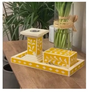 Incrustation d'os Ramadan Brûleur spécial en bois d'agar Support Mubkhar Mubkhar Oud Mabkhara Bakhoor - Product Image 5