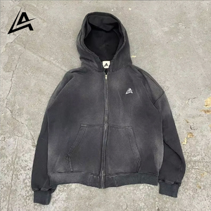 AIFRAN Sporting Good Sweat-shirt vintage à double couche en molleton de haute qualité personnalisé, streetwear, lavage à l'acide, broderie 3D - Product Image 1